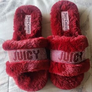 Juicy Couture Plush Ruby Slippers